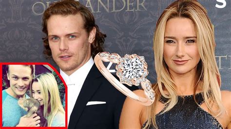 wedding sam heughan wife|Outlander star weds in stunning ceremony as Sam。